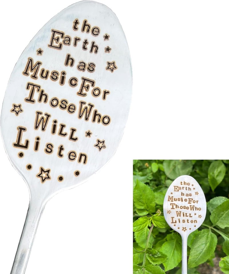 PLWalker Garden Plant Marker Friendship Gift for Women Gardeners, Plant Stake Label Sign Tag Gardening Gifts for Woman Plant Lovers, Metal Garden Decoration (Who Will Listen) - Image 1